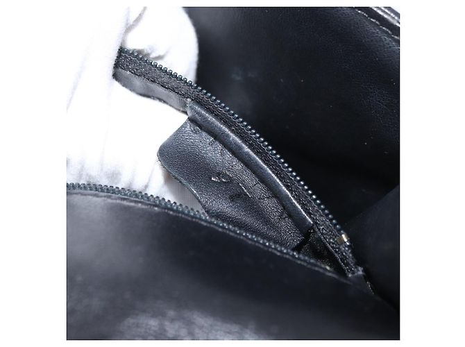 BALLY Borsa a Mano Trapuntata in Pelle Nera e Oro Auth BA12212A Nero D'oro - vista 22