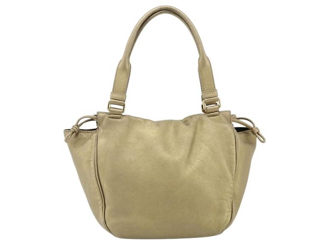 LOEWE Nappa Handtasche aus Leder, goldfarbig, authentisch BA12256 - Ansicht 2