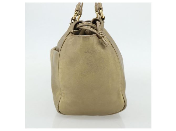 LOEWE Nappa Handtasche aus Leder, goldfarbig, authentisch BA12256 - Ansicht 4