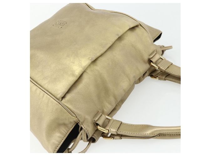 LOEWE Nappa Handtasche aus Leder, goldfarbig, authentisch BA12256 - Ansicht 6