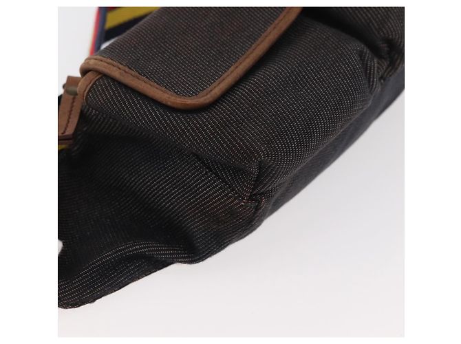 FENDI Bauchtasche aus braunem Canvas Auth bs34529 - Ansicht 10