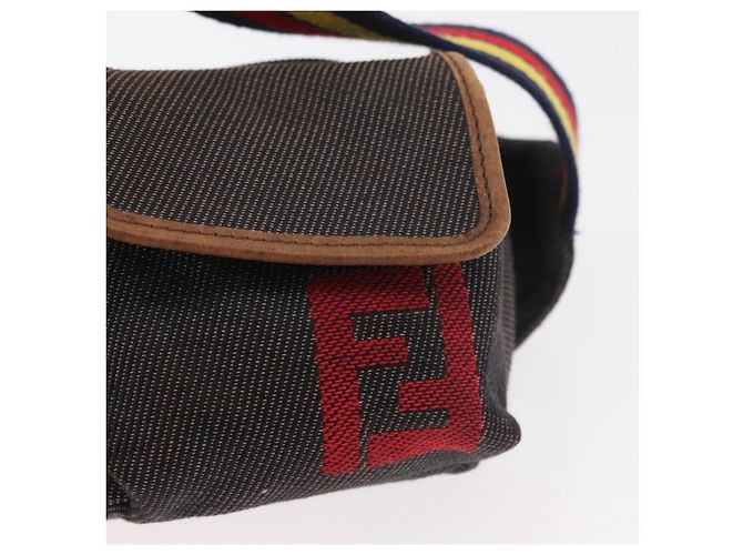 FENDI Bauchtasche aus braunem Canvas Auth bs34529 - Ansicht 14