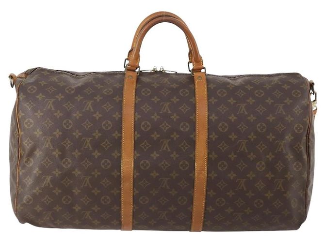 LOUIS VUITTON Monogram Keepall Bandouliere 60 Borsa Boston M41412 LV Auth 175768 Monogramma - vista 2