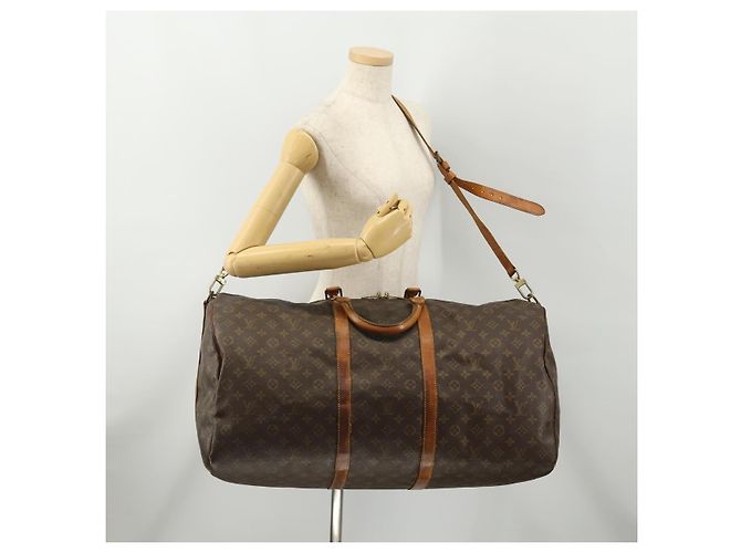 LOUIS VUITTON Monogram Keepall Bandouliere 60 Borsa Boston M41412 LV Auth 175768 Monogramma - vista 24