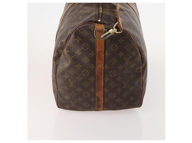 LOUIS VUITTON Monogram Keepall Bandouliere 60 Borsa Boston M41412 LV Auth 175768 Monogramma - vista 3