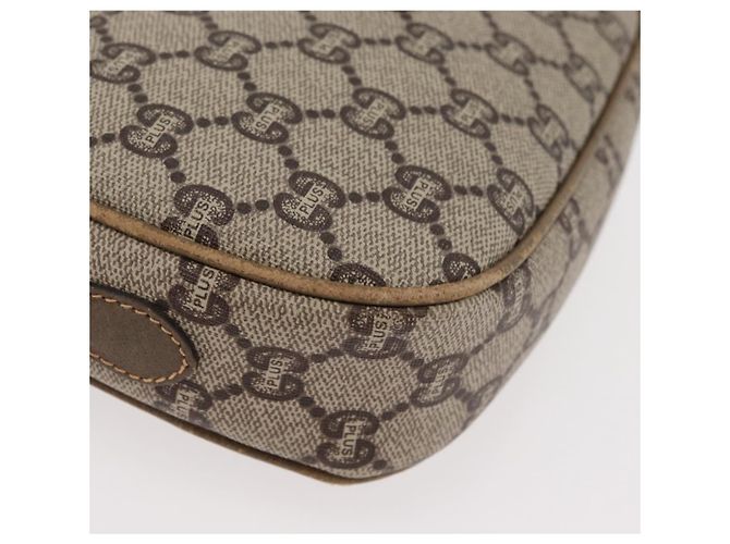 Gucci Borsa a spalla GG Supreme in PVC Beige Oro Auth ep14371 D'oro - vista 10