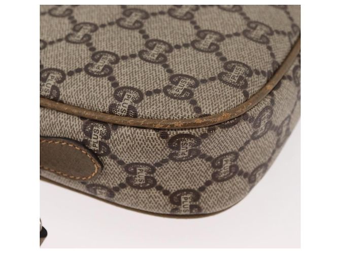 Gucci Borsa a spalla GG Supreme in PVC Beige Oro Auth ep14371 D'oro - vista 12