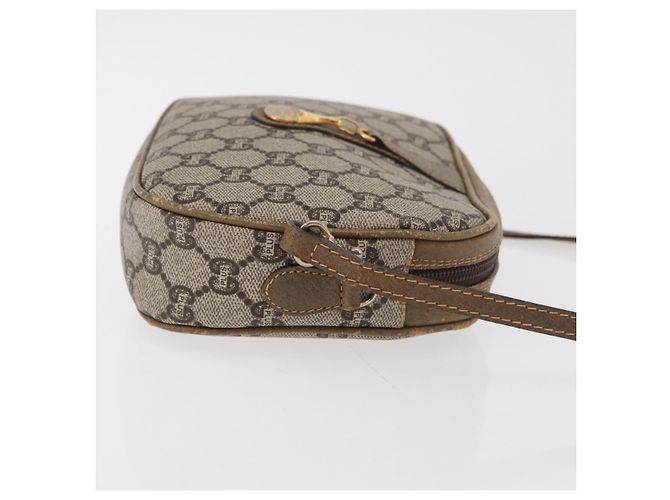 Gucci Borsa a spalla GG Supreme in PVC Beige Oro Auth ep14371 D'oro - vista 4
