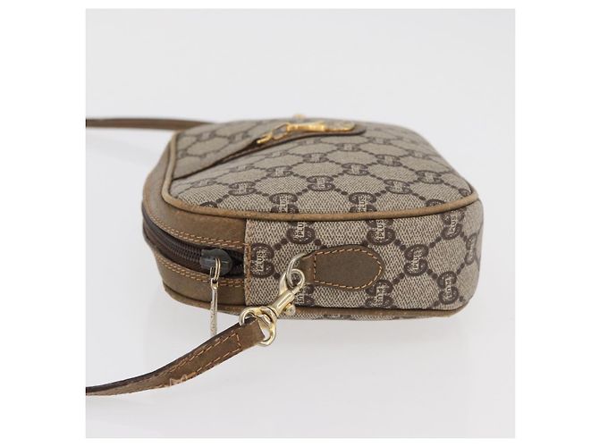 Gucci Borsa a spalla GG Supreme in PVC Beige Oro Auth ep14371 D'oro - vista 5