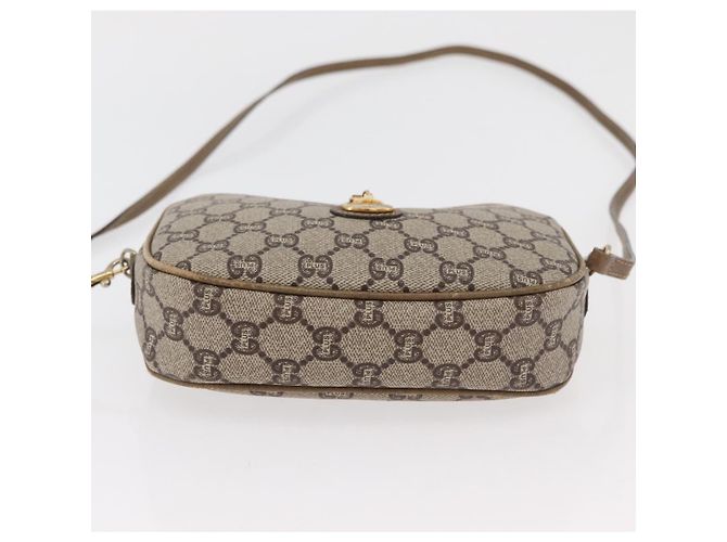 Gucci Borsa a spalla GG Supreme in PVC Beige Oro Auth ep14371 D'oro - vista 9