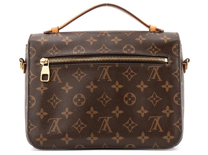 LOUIS VUITTON - Sac à bandoulière Métis Louis Vuitton en toile enduite monogrammée Marron - vue 3