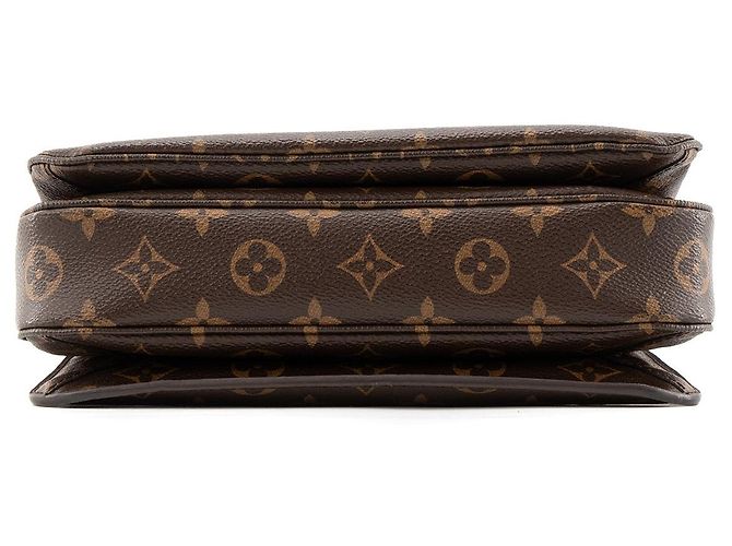 LOUIS VUITTON - Sac à bandoulière Métis Louis Vuitton en toile enduite monogrammée Marron - vue 4