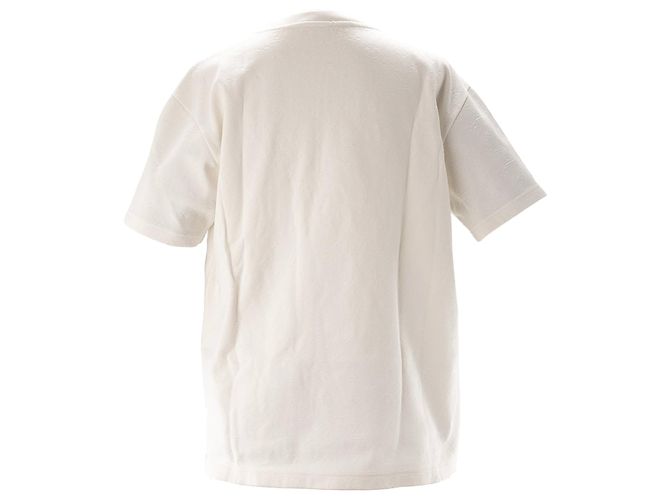 LOUIS VUITTON - T-shirt a maniche corte Louis Vuitton in cotone monogram bianco (M) - vista 2