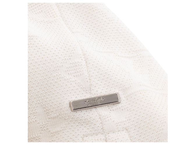 LOUIS VUITTON - T-shirt a maniche corte Louis Vuitton in cotone monogram bianco (M) - vista 4
