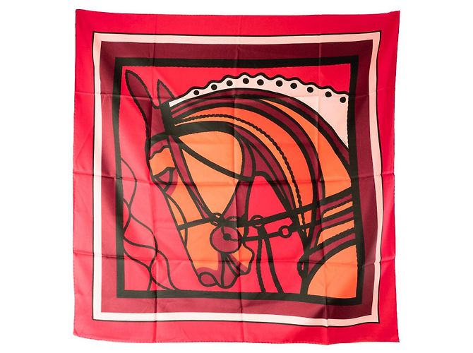 HERMÈS - Sciarpa Doppia Faccia 90 cm Robe du Soir Pop Hermès in Seta Multicolore - vista 2