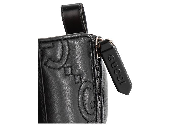 GUCCI - Stivaletti GG Gucci in pelle nera (T37) Nero - vista 4