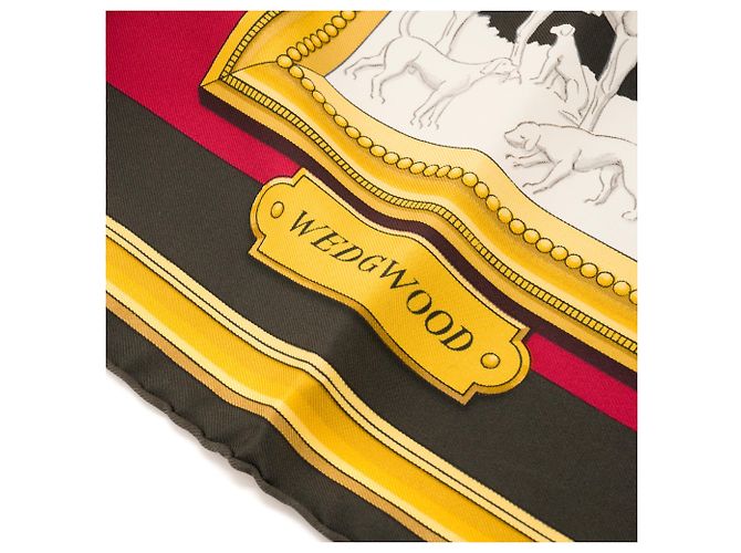 HERMÈS - Sciarpa in seta multicolore Wedgwood Hermès 90 cm - vista 2