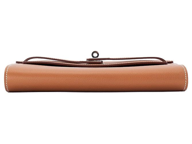 HERMÈS - Borsa a Spalla Kelly To Go in Pelle Epsom Oro Marrone - vista 4
