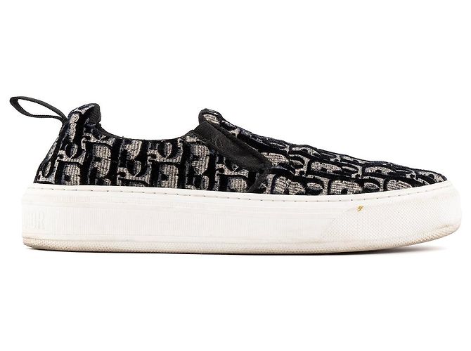 DIOR - Baskets Solar Dior en toile Dior oblique (T39,5) - vue 2
