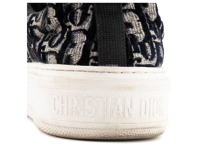 DIOR - Baskets Solar Dior en toile Dior oblique (T39,5) - vue 4
