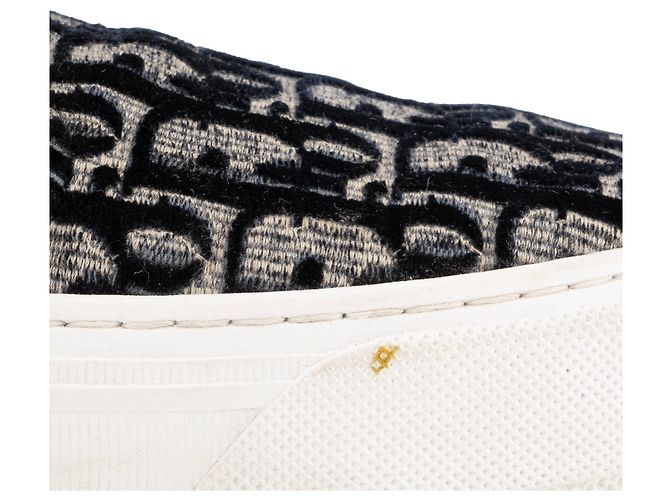 DIOR - Baskets Solar Dior en toile Dior oblique (T39,5) - vue 5