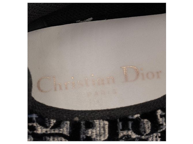 DIOR - Baskets Solar Dior en toile Dior oblique (T39,5) - vue 6