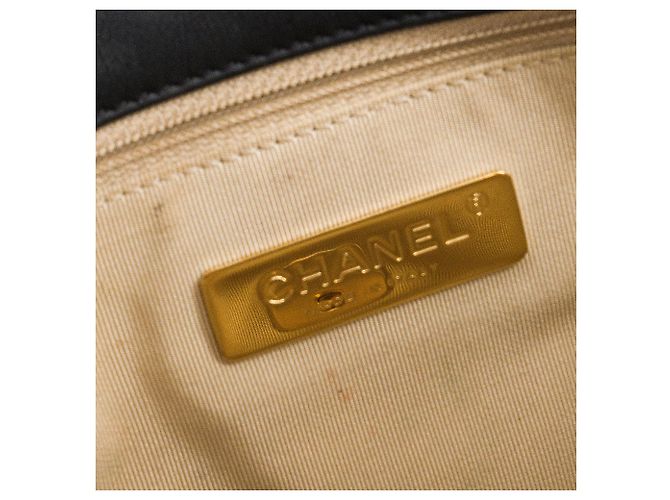 CHANEL - Borsa a Spalla Chanel 19 in Rafia e Tweed Blu Marino e Nero Blu navy - vista 8