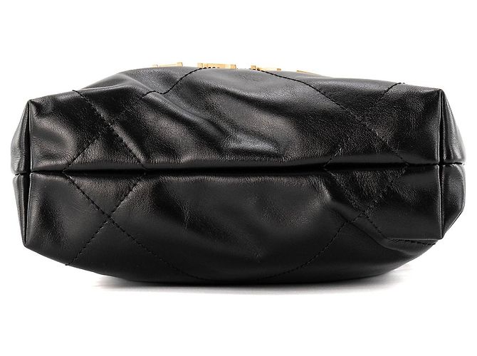 CHANEL - Borsa a tracolla Chanel 22 in pelle liscia nera Nero - vista 4