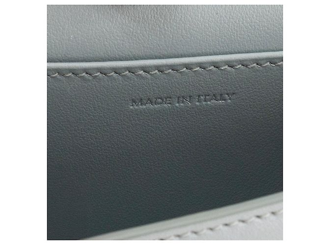 Céline CELINE - Borsa a tracolla Mini Triomphe Celine in pelle liscia blu chiaro - vista 6