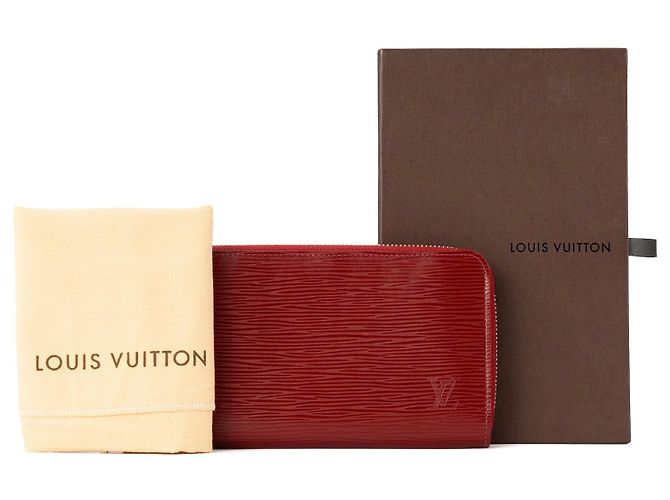 LOUIS VUITTON - Zippy Geldbörse Louis Vuitton aus rotem Epi-Leder - Ansicht 8