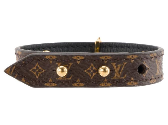 LOUIS VUITTON - Bracciale Blooming Louis Vuitton in tela rivestita con monogramma Marrone - vista 3