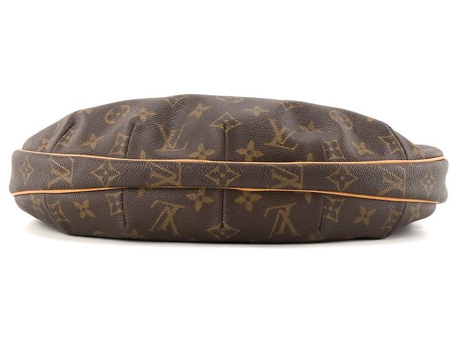 LOUIS VUITTON - Borsa a Spalla Croissant MM Louis Vuitton in Tela Monogrammata Marrone - vista 4