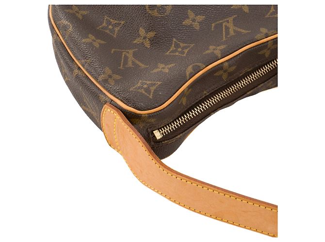 LOUIS VUITTON - Borsa a Spalla Croissant MM Louis Vuitton in Tela Monogrammata Marrone - vista 5