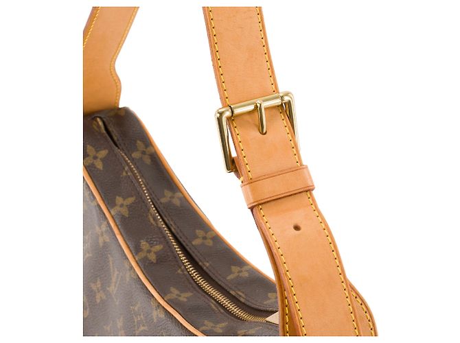 LOUIS VUITTON - Borsa a Spalla Croissant MM Louis Vuitton in Tela Monogrammata Marrone - vista 6
