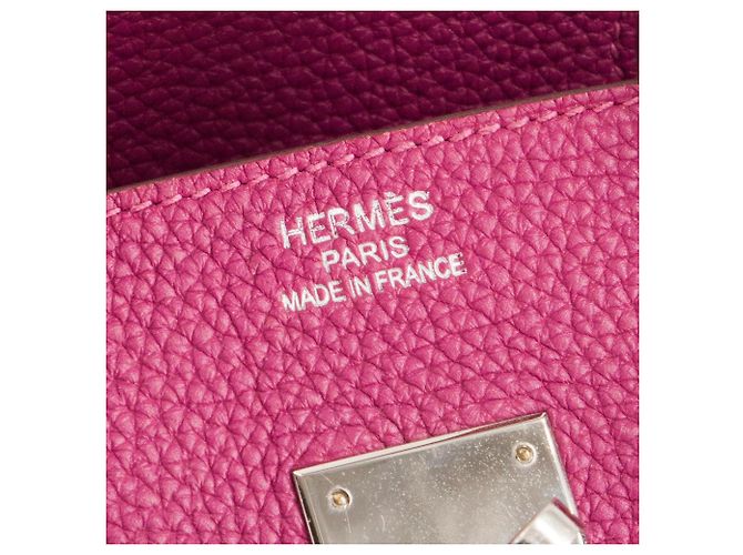 HERMÈS - Borsa Birkin 35 in pelle togo viola Tosca Porpora - vista 9