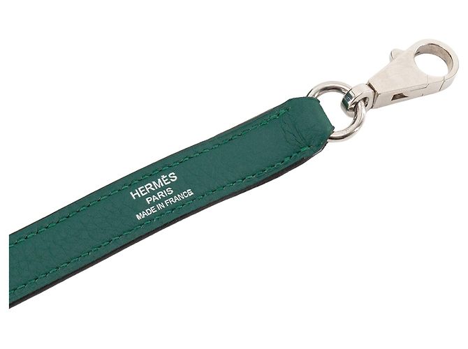 HERMÈS - Borsa Kelly 32 in Pelle Clémence Verde Scuro - vista 8
