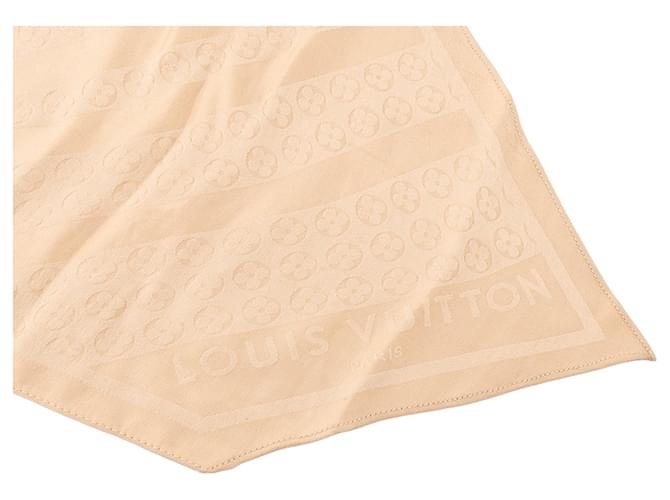 LOUIS VUITTON - Sciarpa Louis Vuitton in seta beige - vista 3