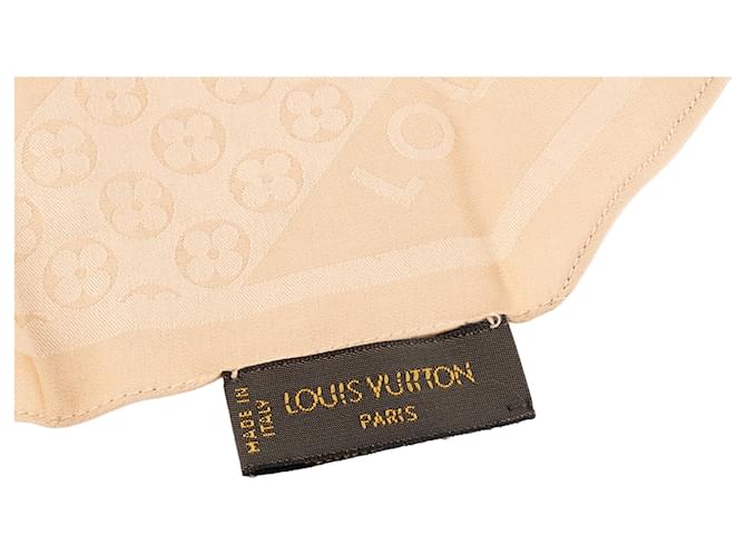 LOUIS VUITTON - Sciarpa Louis Vuitton in seta beige - vista 4