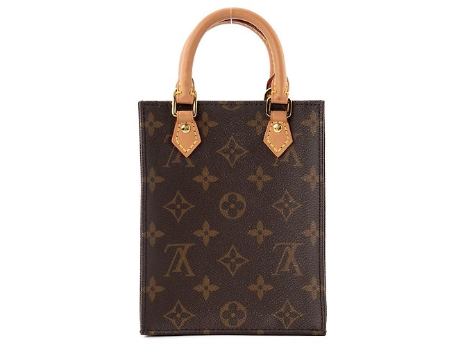 LOUIS VUITTON - Borsa a tracolla Cabas Plat PM Louis Vuitton in tela monogrammata Marrone - vista 3