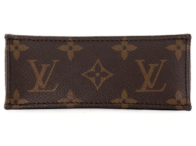 LOUIS VUITTON - Borsa a tracolla Cabas Plat PM Louis Vuitton in tela monogrammata Marrone - vista 4