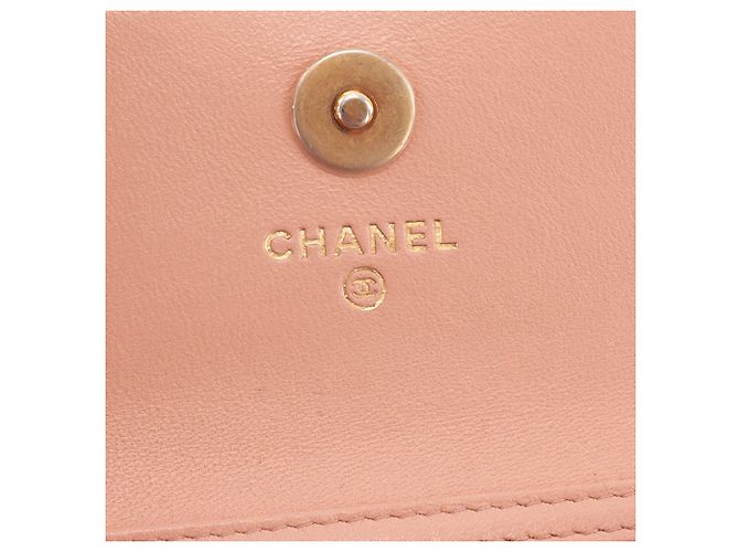 CHANEL - Borsa a Spalla Wallet On Chain Mini Chanel in pelle liscia rosa - vista 7