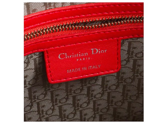 DIOR - Borsa Lady Dior large in pelle cannage rosa - vista 8