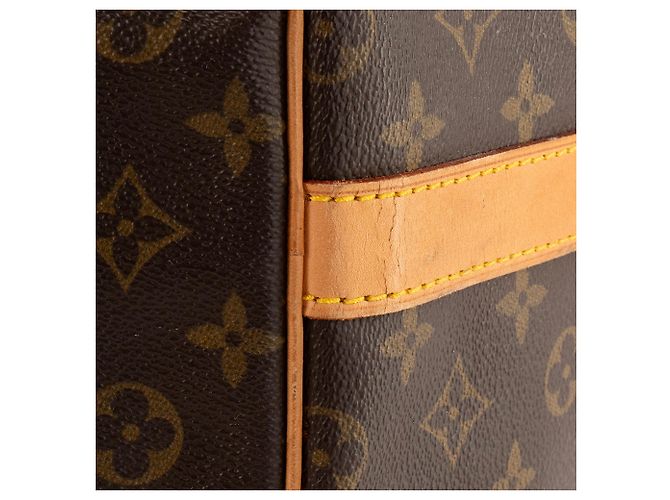 LOUIS VUITTON - Borsa da Viaggio Keepall 60 con Tracolla Louis Vuitton in Tela Monogram Vintage Marrone - vista 10