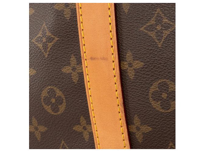 LOUIS VUITTON - Borsa da Viaggio Keepall 60 con Tracolla Louis Vuitton in Tela Monogram Vintage Marrone - vista 11