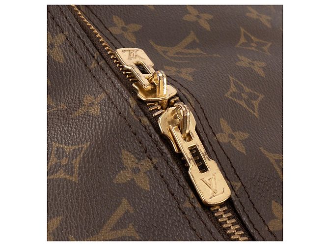 LOUIS VUITTON - Borsa da Viaggio Keepall 60 con Tracolla Louis Vuitton in Tela Monogram Vintage Marrone - vista 7