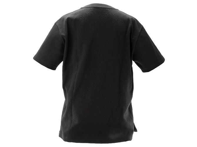 LOUIS VUITTON - T-shirt a maniche corte Louis Vuitton in cotone monogrammato nero (M) - vista 2
