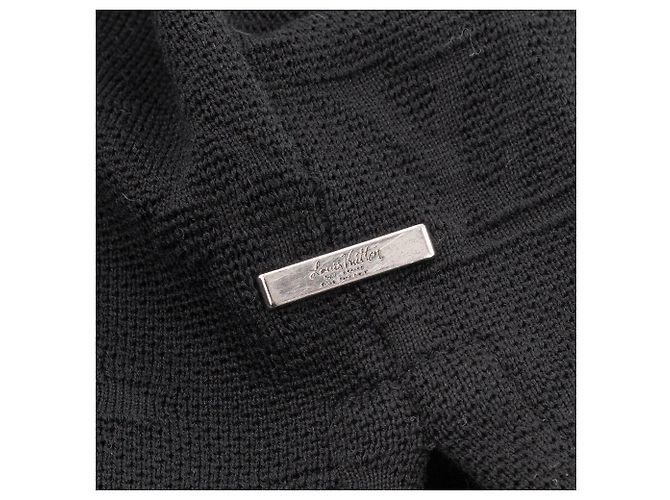 LOUIS VUITTON - T-shirt a maniche corte Louis Vuitton in cotone monogrammato nero (M) - vista 4