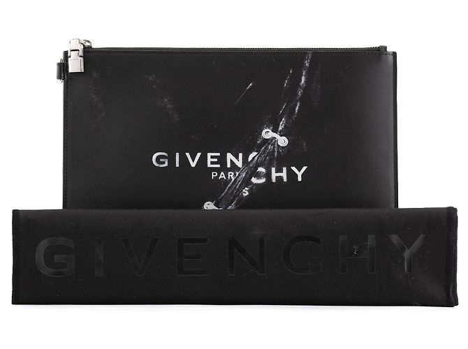 GIVENCHY - Pochette Givenchy in pelle nera Nero - vista 9