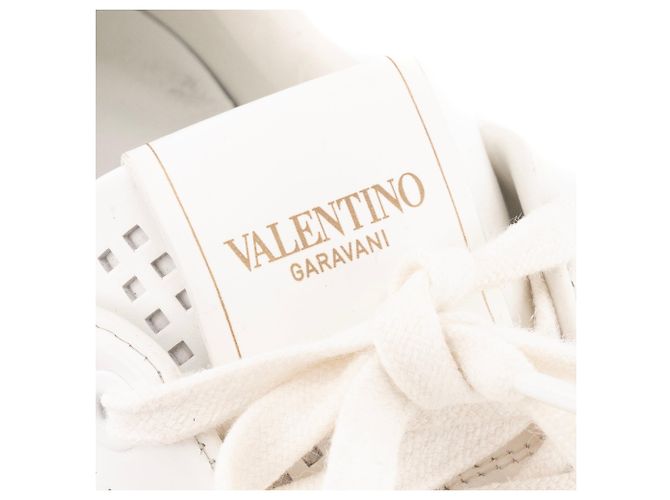 Valentino Garavani VALENTINO - Sneakers Backnet in pelle bianca (Taglia 36.5) Bianco - vista 4