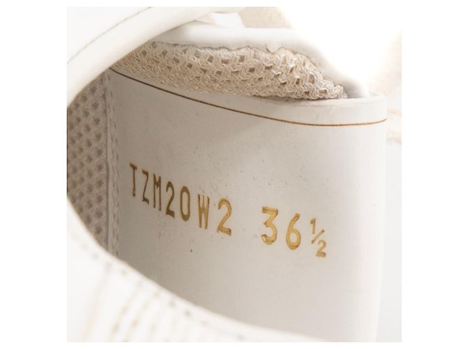 Valentino Garavani VALENTINO - Sneakers Backnet in pelle bianca (Taglia 36.5) Bianco - vista 8
